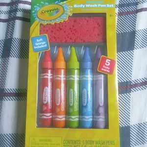 Crayola body wash pen set. Brand new and sealed